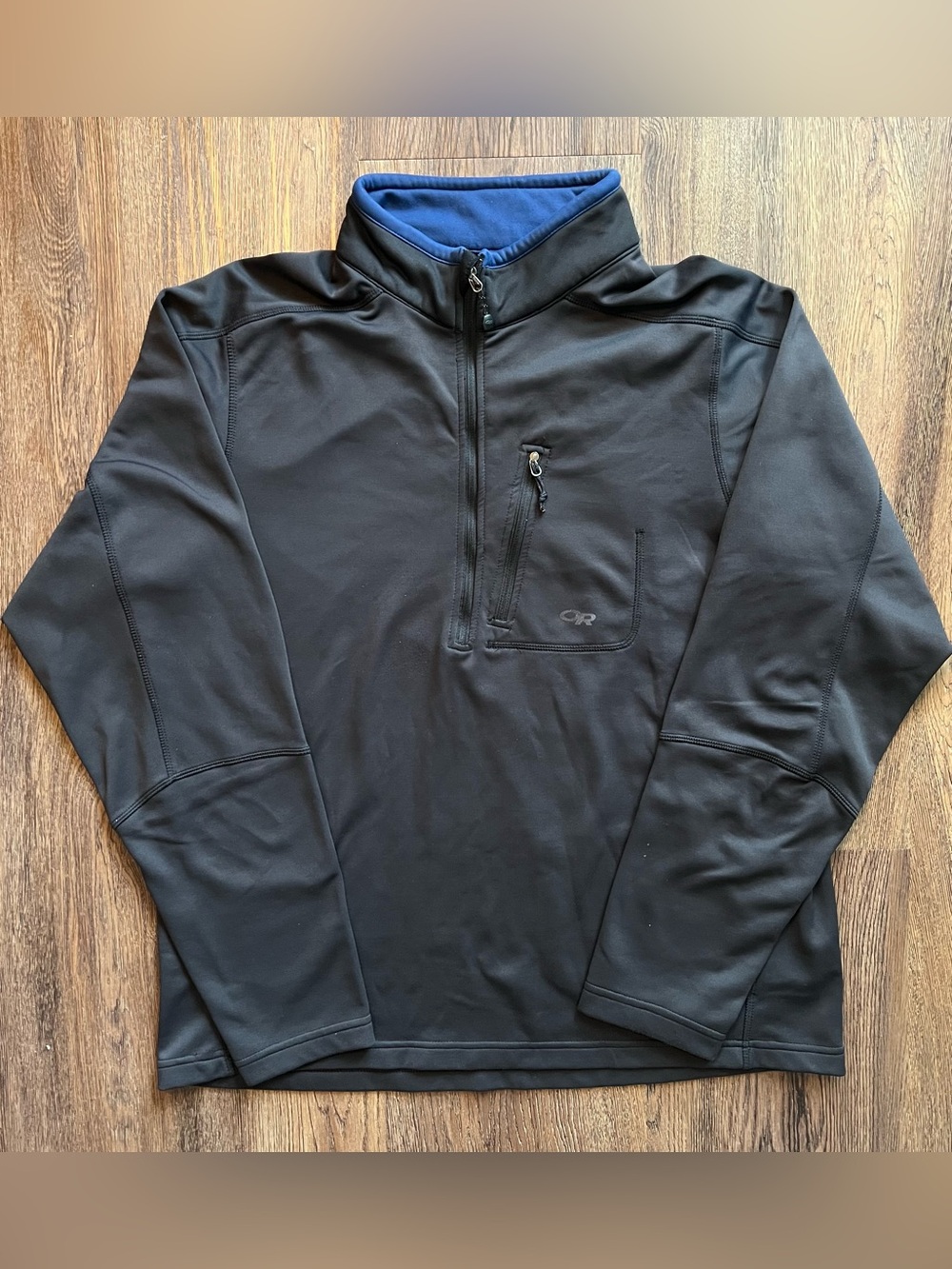 Outdoor Research Men’s XL Black Softshell 1/2 Zip Pullover